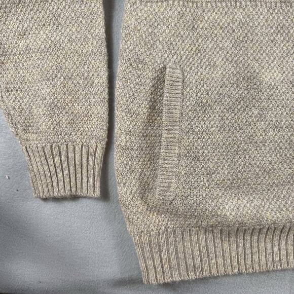 Pendleton Shetland Wool Full Zip Sweater Jacket L Shetland Wool Beige Knit NWT - Picture 3 of 16